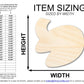 Unfinished Wood Open Fortune Cookie Shape | DIY Craft Cutout | up to 46" DIY