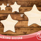 Unfinished Wood Cute Starfish Shape | DIY Craft Cutout | up to 46" DIY