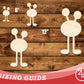 Unfinished Wood Long Leg Monster Shape | DIY Craft Cutout | up to 46" DIY