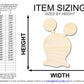 Unfinished Wood Blob Monster Shape | DIY Craft Cutout | up to 46" DIY