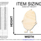 Unfinished Wood Oval Monster Shape | DIY Craft Cutout | up to 46" DIY