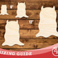 Unfinished Wood Jelly Monster Shape | DIY Craft Cutout | up to 46" DIY
