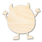 Unfinished Wood Little Monster Shape | DIY Craft Cutout | up to 46" DIY