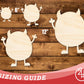Unfinished Wood Little Monster Shape | DIY Craft Cutout | up to 46" DIY