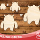 Unfinished Wood Angry Monster Shape | DIY Craft Cutout | up to 46" DIY