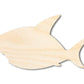 Unfinished Wood Cute Shark Shape | DIY Craft Cutout | up to 46" DIY