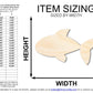 Unfinished Wood Cute Goldfish Shape | DIY Craft Cutout | up to 46" DIY