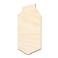 Unfinished Wood Juice Carton Shape | DIY Craft Cutout | up to 46" DIY