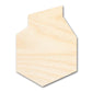Unfinished Wood Short Milk Carton Shape | DIY Craft Cutout | up to 46" DIY