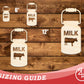Unfinished Wood Milk Jug Shape | DIY Craft Cutout | up to 46" DIY