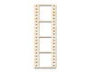 Unfinished Wood Film Strip Shape | DIY Craft Cutout | up to 46" DIY