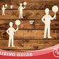 Unfinished Wood Stop Sign Worker Shape | DIY Craft Cutout | up to 46" DIY