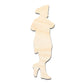 Unfinished Wood War Piper Shape | DIY Craft Cutout | up to 46" DIY