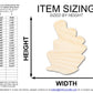 Unfinished Wood Coral Shape | DIY Craft Cutout | up to 46" DIY