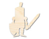 Unfinished Wood Cute Knight Shape | DIY Craft Cutout | up to 46" DIY