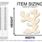 Unfinished Wood Coral Shape | DIY Craft Cutout | up to 46" DIY