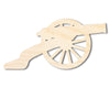 Unfinished Wood War Cannon Shape | DIY Craft Cutout | up to 46" DIY