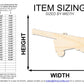 Unfinished Wood Cannon Shape | DIY Craft Cutout | up to 46" DIY