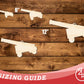 Unfinished Wood Cannon Shape | DIY Craft Cutout | up to 46" DIY