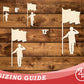 Unfinished Wood Soldier With Flag Shape | DIY Craft Cutout | up to 46" DIY