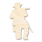 Unfinished Wood Shooting Soldier Shape | DIY Craft Cutout | up to 46" DIY