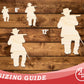 Unfinished Wood Shooting Soldier Shape | DIY Craft Cutout | up to 46" DIY