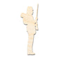 Unfinished Wood Soldier With Rifle Shape | DIY Craft Cutout | up to 46" DIY