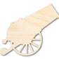 Unfinished Wood Positioned Cannon Shape | DIY Craft Cutout | up to 46" DIY