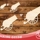 Unfinished Wood Positioned Cannon Shape | DIY Craft Cutout | up to 46" DIY