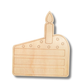 Unfinished Wood Etched Birthday Cake Slice Shape | Paint By Line Crafts | up to 30" DIY