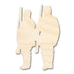 Unfinished Wood Two Soldiers Shape | DIY Craft Cutout | up to 46" DIY