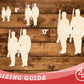 Unfinished Wood Two Soldiers Shape | DIY Craft Cutout | up to 46" DIY