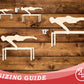 Unfinished Wood Gymnast Parallel Beam Shape | DIY Craft Cutout | up to 46" DIY