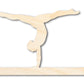 Unfinished Wood Gymnast Balance Beam Shape | DIY Craft Cutout | up to 46" DIY