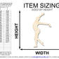 Unfinished Wood Gymnast Pose Shape | DIY Craft Cutout | up to 46" DIY