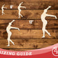 Unfinished Wood Gymnast Pose Shape | DIY Craft Cutout | up to 46" DIY