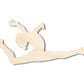 Unfinished Wood Gymnast Leap Shape | DIY Craft Cutout | up to 46" DIY