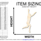 Unfinished Wood Gymnast Roundoff Shape | DIY Craft Cutout | up to 46" DIY