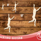 Unfinished Wood Gymnast Roundoff Shape | DIY Craft Cutout | up to 46" DIY