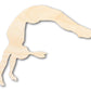 Unfinished Wood Gymnast Handspring Shape | DIY Craft Cutout | up to 46" DIY
