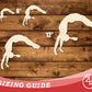 Unfinished Wood Gymnast Handspring Shape | DIY Craft Cutout | up to 46" DIY