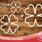 Unfinished Wood Four Leaf Clover Outline Shape | DIY Craft Cutout | up to 46" DIY