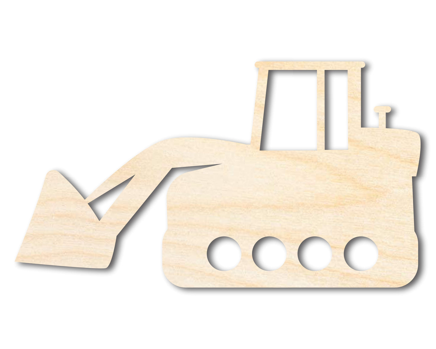 Unfinished Wood Excavator Shape | DIY Craft Cutout | up to 46" DIY