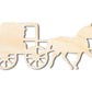 Unfinished Wood Amish Buggy Shape | DIY Craft Cutout | up to 46" DIY