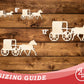 Unfinished Wood Amish Buggy Shape | DIY Craft Cutout | up to 46" DIY