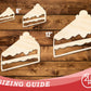 Unfinished Wood Slice of Cake Shape | DIY Craft Cutout | up to 46" DIY