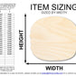 Unfinished Wood Macaron Shape | DIY Craft Cutout | up to 46" DIY