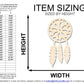 Unfinished Wood Dreamcatcher Shape | DIY Craft Cutout | up to 46" DIY