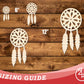 Unfinished Wood Dreamcatcher Shape | DIY Craft Cutout | up to 46" DIY