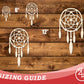 Unfinished Wood Dreamcatcher with Beads Shape | DIY Craft Cutout | up to 46" DIY